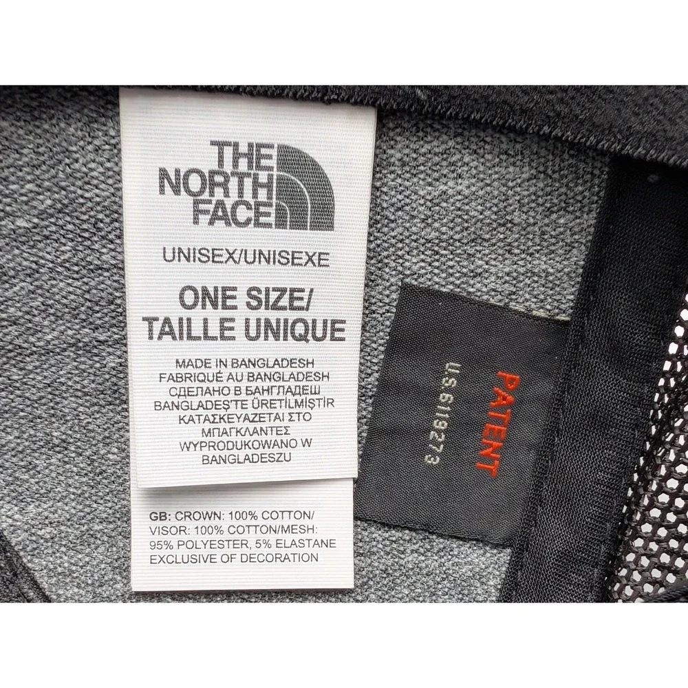The North Face Hat‎  Black Camo Logo Trucker Snapback Flexfit 110 Cap
